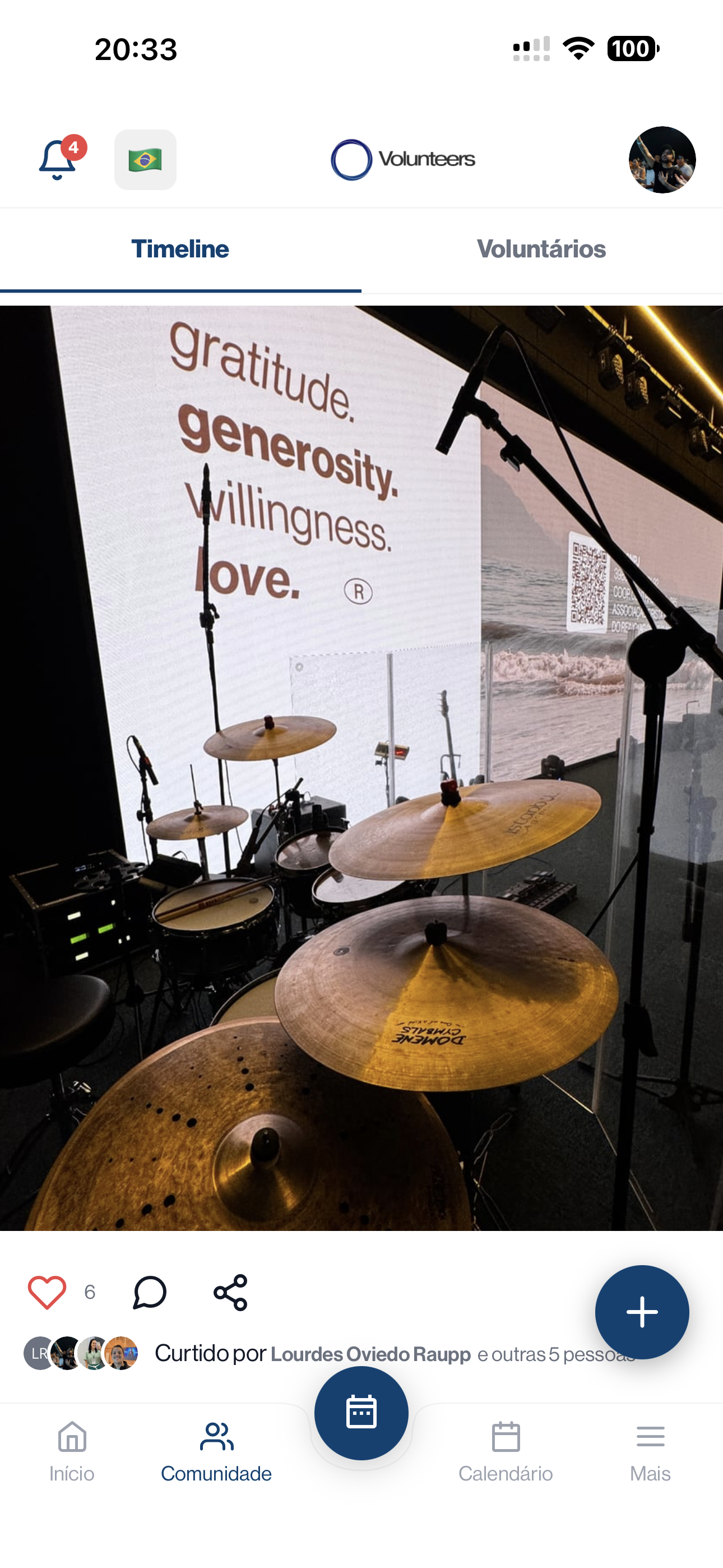 Timeline e Comunidade